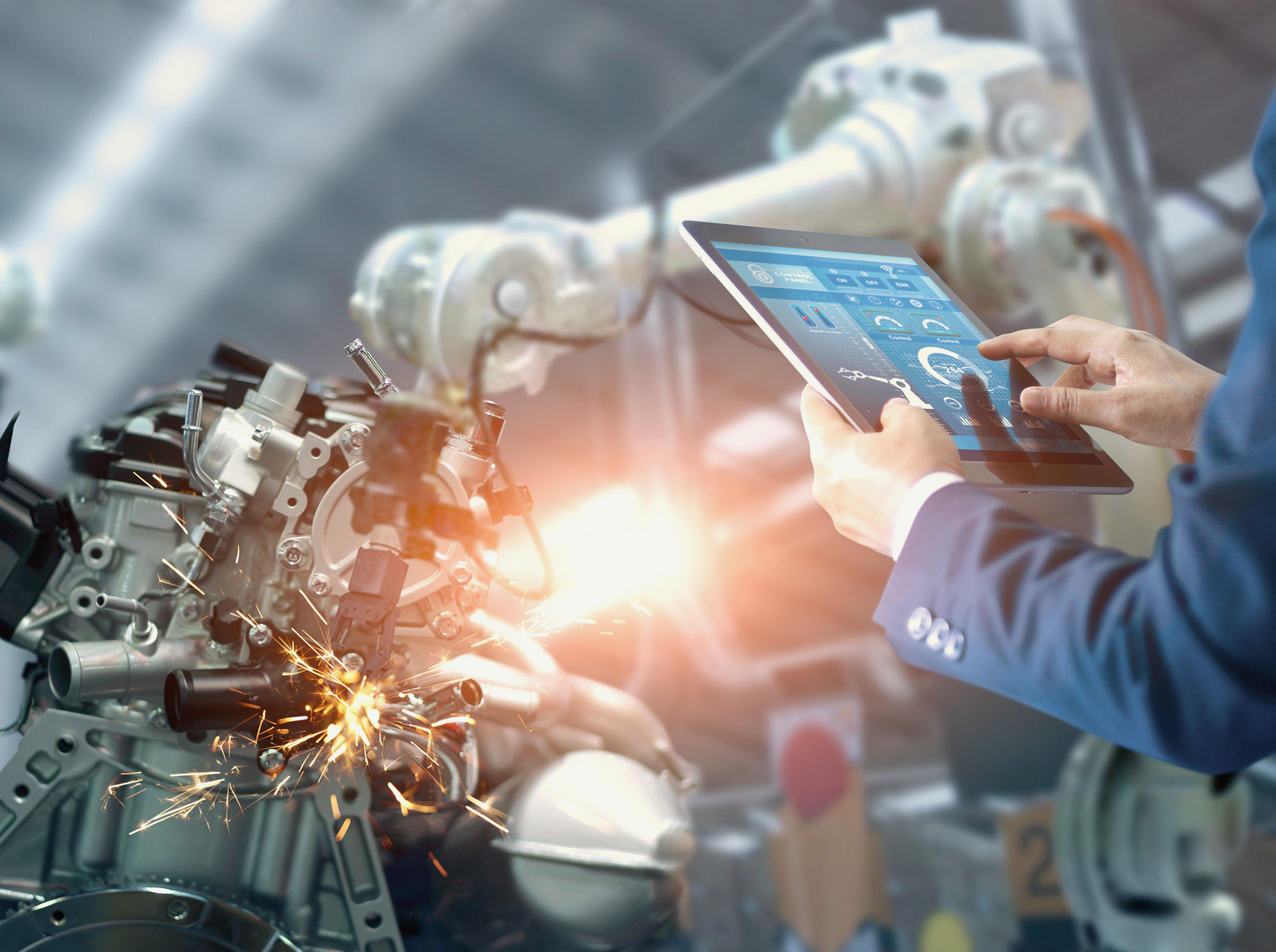 Person on laptop checking real-time monitoring system software