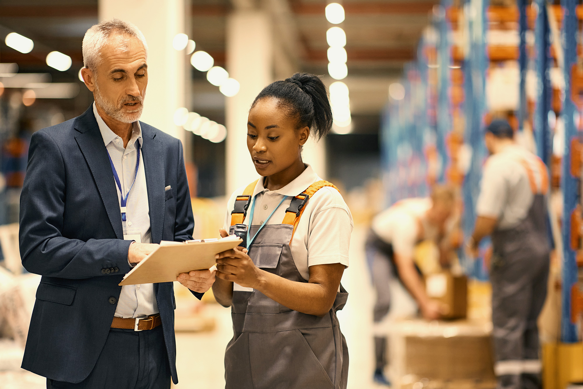 Manager and employee.