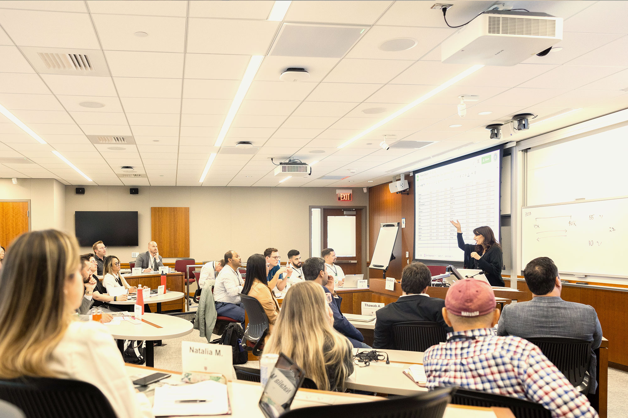 Professional development classroom.